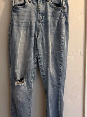 YMI Light Blue Distressed Skinny Jeans